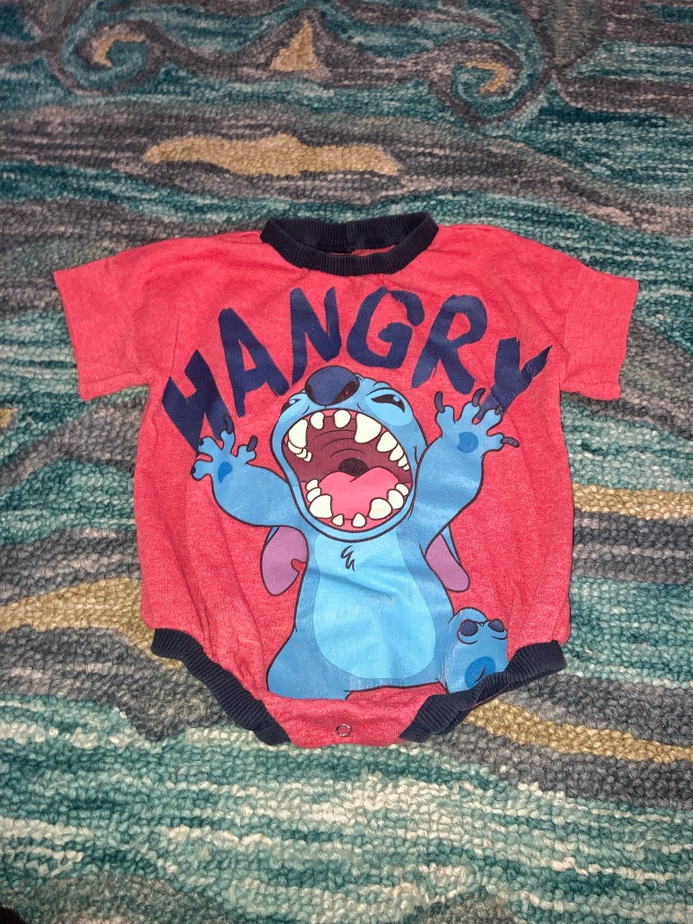Gymboree Disney Red Baby Romper with Stitch
